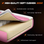 MAYEERTY Sedia da gaming Sedia da scrivania per videogiochi Ergonomica da computer con poggiapiedi Comoda con supporto lombare Reclinabile in pelle PU con poggiatesta Braccioli fissi