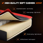 MAYEERTY Sedia da gaming Sedia da scrivania per videogiochi Ergonomica da computer con poggiapiedi Comoda con supporto lombare Reclinabile in pelle PU con poggiatesta Braccioli fissi
