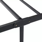 King-size bed frame with headboard, premium metal platform bed featuring steel slats, silent operation, easy assembly, no box springs required.