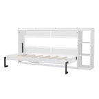 Letto a scomparsa a parete Murphy Bed con libreria, letto a parete pieghevole Cabinet Bed per camera degli ospiti ufficio