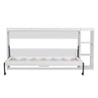 Letto a scomparsa a parete Murphy Bed con libreria, letto a parete pieghevole Cabinet Bed per camera degli ospiti ufficio
