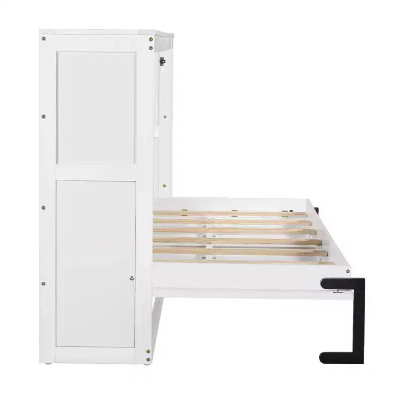 Letto a scomparsa a parete Murphy Bed con libreria, letto a parete pieghevole Cabinet Bed per camera degli ospiti ufficio