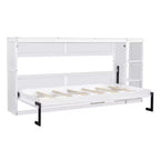 Letto a scomparsa a parete Murphy Bed con libreria, letto a parete pieghevole Cabinet Bed per camera degli ospiti ufficio