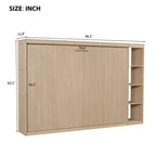 Letto a scomparsa a parete Murphy Bed con libreria, letto a parete pieghevole Cabinet Bed per camera degli ospiti ufficio