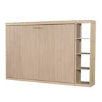 Letto a scomparsa a parete Murphy Bed con libreria, letto a parete pieghevole Cabinet Bed per camera degli ospiti ufficio