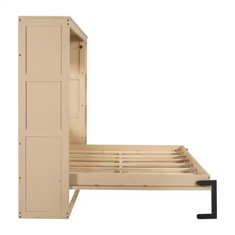 Letto a scomparsa a parete Murphy Bed con libreria, letto a parete pieghevole Cabinet Bed per camera degli ospiti ufficio