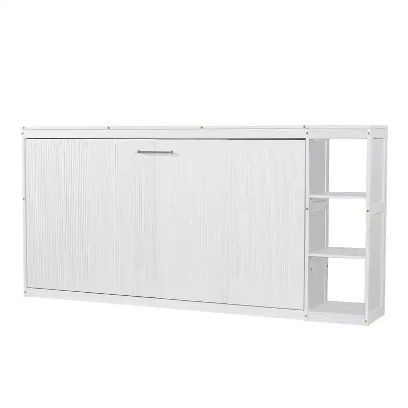 Letto a scomparsa a parete Murphy Bed con libreria, letto a parete pieghevole Cabinet Bed per camera degli ospiti ufficio
