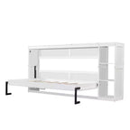 Letto a scomparsa a parete Murphy Bed con libreria, letto a parete pieghevole Cabinet Bed per camera degli ospiti ufficio