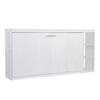 Letto a scomparsa a parete Murphy Bed con libreria, letto a parete pieghevole Cabinet Bed per camera degli ospiti ufficio