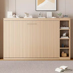 Letto a scomparsa a parete Murphy Bed con libreria, letto a parete pieghevole Cabinet Bed per camera degli ospiti ufficio