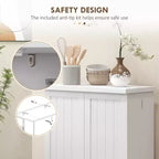 Dispensa da Cucina Autoportante, Armadio Contenitore da Cucina con Scaffale a 5 Livelli, 12 Portaspezie, Ripiani Regolabili