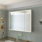 Famapy LED Lighted Medicine Cabinet: Defogging Function, Ample StorageAdjustable Lighting  Elevate Bathroom Style