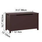 Whisen Kids Toy Box Storage, Utility Storage Cabinets with Safety Hinged Lid for Ages 2+, Quick Assembly
