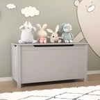 Whisen Kids Toy Box Storage, Utility Storage Cabinets with Safety Hinged Lid for Ages 2+, Quick Assembly