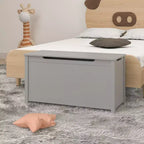 Whisen Kids Toy Box Storage, Utility Storage Cabinets with Safety Hinged Lid for Ages 2+, Quick Assembly