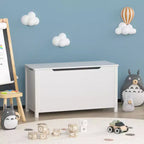 Whisen Kids Toy Box Storage, Utility Storage Cabinets with Safety Hinged Lid for Ages 2+, Quick Assembly