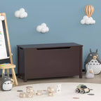Whisen Kids Toy Box Storage, Utility Storage Cabinets with Safety Hinged Lid for Ages 2+, Quick Assembly
