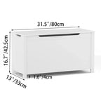 Whisen Kids Toy Box Storage, Utility Storage Cabinets with Safety Hinged Lid for Ages 2+, Quick Assembly