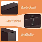 Whisen Kids Toy Box Storage, Utility Storage Cabinets with Safety Hinged Lid for Ages 2+, Quick Assembly
