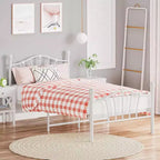 Twin Size Metal Platform Bed Frame with Headboard and Footboard, Sturdy Slatted Support, 11.2 Underbed Storage, No Box Spring Required