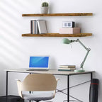 Confezione da 3 (35x9) mensole a muro lunghe Sorbus per camera da letto, arredamento, cucina, soggiorno - per trofei, cornici, libreria