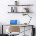Confezione da 3 (35x9) mensole a muro lunghe Sorbus per camera da letto, arredamento, cucina, soggiorno - per trofei, cornici, libreria