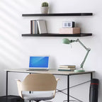 Confezione da 3 (35x9) mensole a muro lunghe Sorbus per camera da letto, arredamento, cucina, soggiorno - per trofei, cornici, libreria