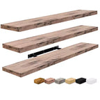 Confezione da 3 (35x9) mensole a muro lunghe Sorbus per camera da letto, arredamento, cucina, soggiorno - per trofei, cornici, libreria