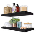 Sorbus 2 Pack 24 Solid Wood Floating Shelves - for Bathroom Decor, Books, Bedroom & Living Room