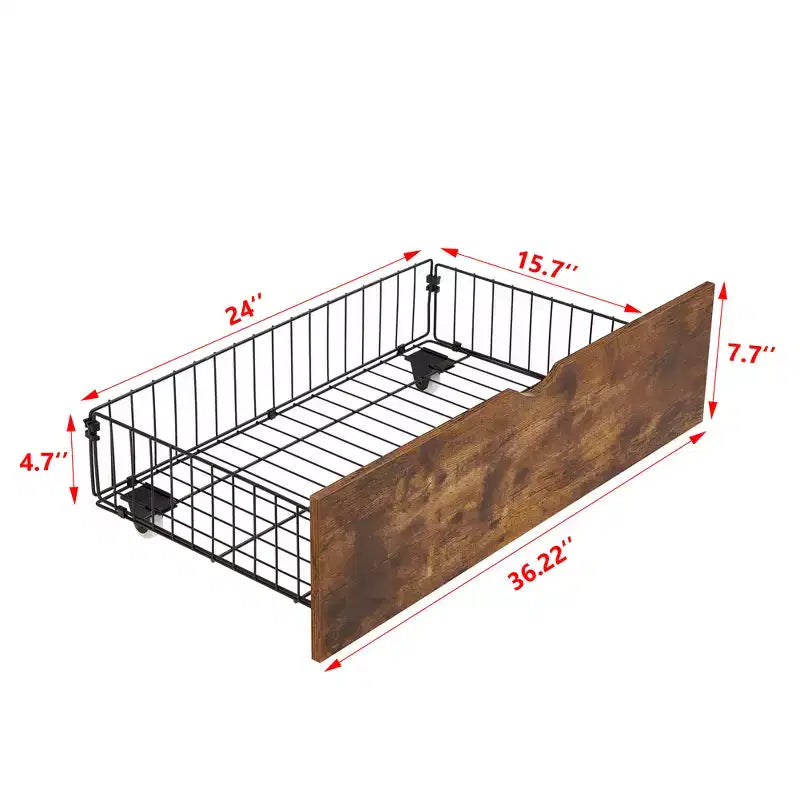 Confezione da 2 contenitori salvaspazio sotto il letto con ruote, contenitori salvaspazio sotto il letto per letto king size, struttura in metallo