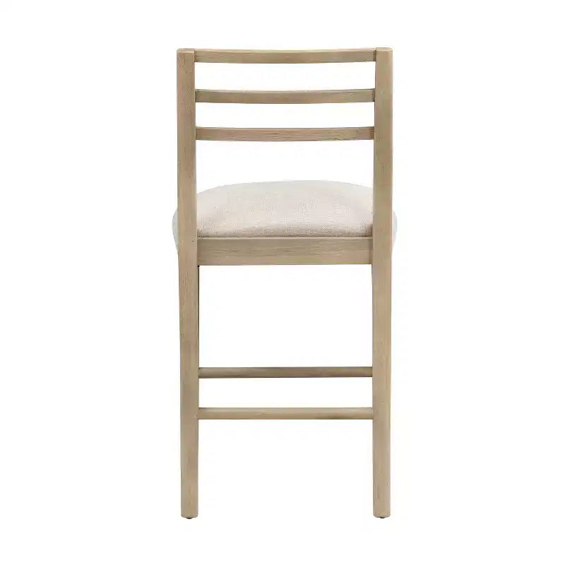 Sgabelli da bancone Christopher Knight Home Aranda in legno di Hevea con schienale a pioli (set di 2)