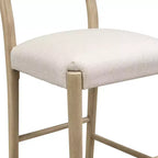Sgabelli da bancone Christopher Knight Home Aranda in legno di Hevea con schienale a pioli (set di 2)