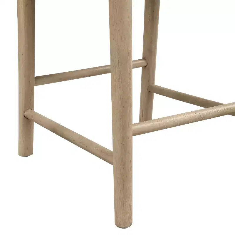 Sgabelli da bancone Christopher Knight Home Aranda in legno di Hevea con schienale a pioli (set di 2)
