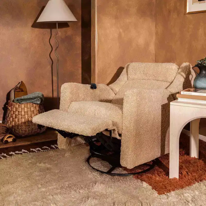 Babyletto Kiwi Deluxe Power Recliner and Swivel Glider with Heat and Massage