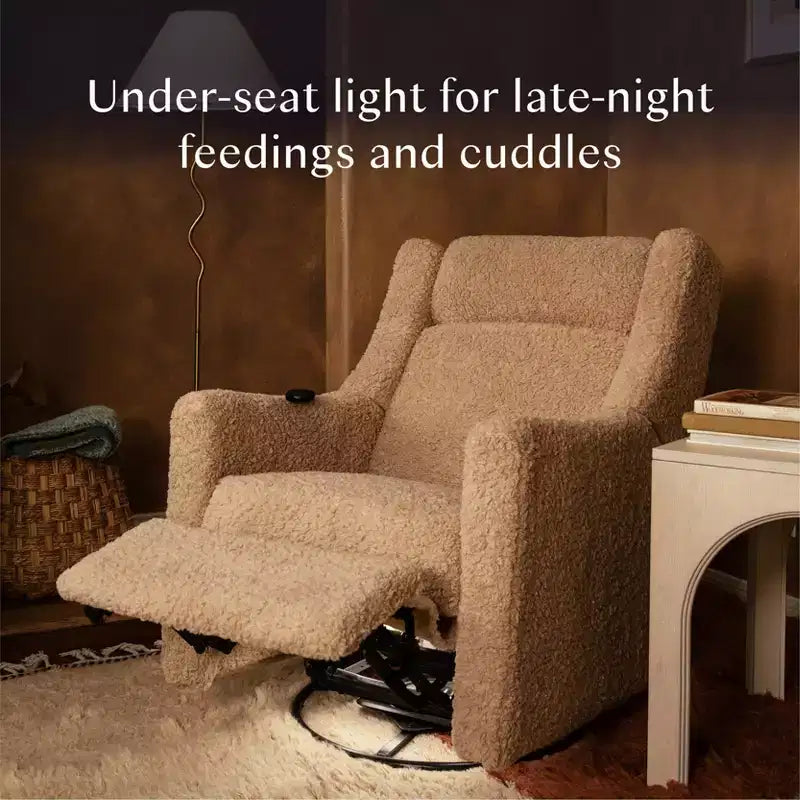 Babyletto Kiwi Deluxe Power Recliner and Swivel Glider with Heat and Massage