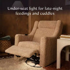Babyletto Kiwi Deluxe Power Recliner and Swivel Glider with Heat and Massage