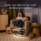 Babyletto Kiwi Deluxe Power Recliner and Swivel Glider with Heat and Massage