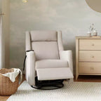 Babyletto Kiwi Deluxe Power Recliner and Swivel Glider with Heat and Massage