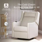Babyletto Kiwi Deluxe Power Recliner and Swivel Glider with Heat and Massage