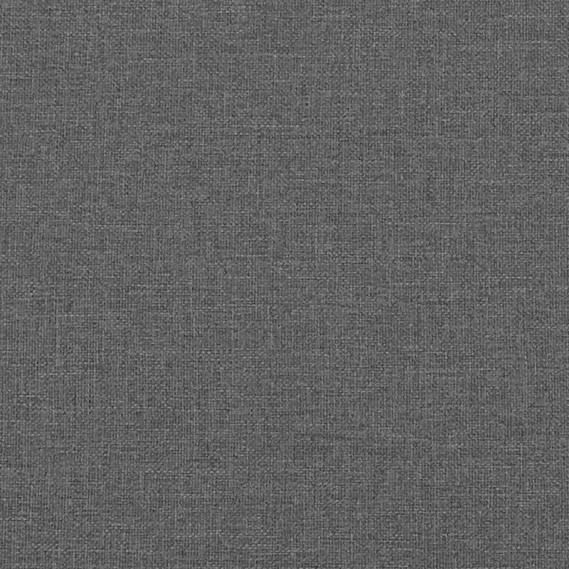 Divano 3 posti in tessuto grigio scuro (100% poliestere), metallo, textilene