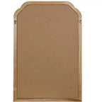 PexFix 20 x 30 Specchio decorativo da parete angolare arrotondato con cornice in legno massello Specchio moderno stile farmhouse per camera da letto, bagno, soggiorno, ingresso Naturale