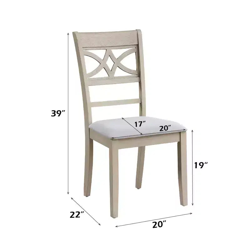 GDFStudio Cowen Modern Linen Fabric and Rubberwood Dining Chairs (Set of 2)