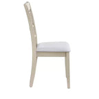 GDFStudio Cowen Modern Linen Fabric and Rubberwood Dining Chairs (Set of 2)