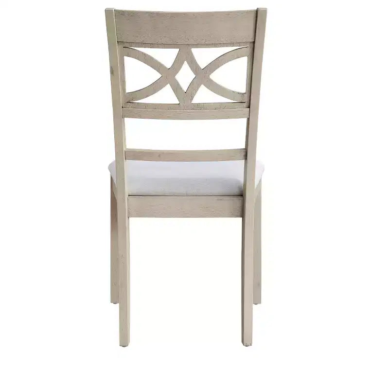 GDFStudio Cowen Modern Linen Fabric and Rubberwood Dining Chairs (Set of 2)