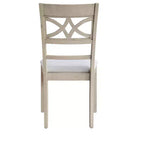 GDFStudio Cowen Modern Linen Fabric and Rubberwood Dining Chairs (Set of 2)