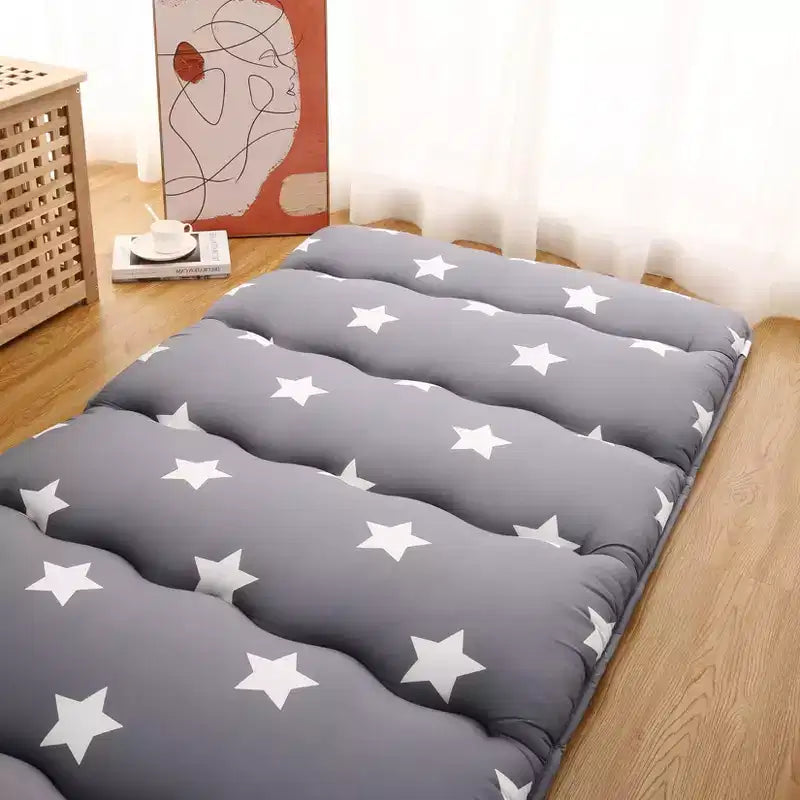 Japanese Futon Mattress Floor Mattress - Floral Pattern Tatami Mat, Sleeping Pad for Camping/Travel