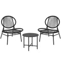 Dining table and chair set, three-piece set, modern rattan furniture, suitable for use in the dining room, living room, garden or balcony.