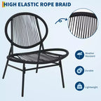 Dining table and chair set, three-piece set, modern rattan furniture, suitable for use in the dining room, living room, garden or balcony.