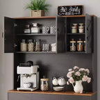 71 Pantry Cabinet with Charging Station, Kitchen Pantry Storage Cabinet with Drawers and Countertop, Farmhouse Kitchen Hutch Cabinets Food Pantry