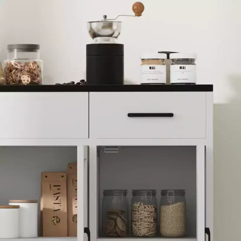 4 Doors, Modern Farmhouse Buffet Storage Cabinet Modern Large Wood Farmhouse  Large Modern Buffet Cabinet